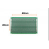 Placa Fenólica Perforada Y Ruteada Con Mascara Antisoldante 40x60mm