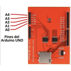 Pantalla Touch TFT 2.4" Shield Para Arduino Uno