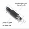 Conector De Alimentación Macho Para Armar Tipo Plug 5.5x2.1mm