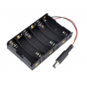 Porta Pila AAx6 Con Plug 2.1mm x 5.55mm