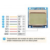 Pantalla LCD Nokia 5110 84x48 Luz De Fondo Azul