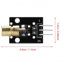 Módulo Lasser 650NM 5MW 5V Rojo