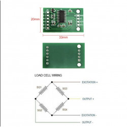 Convertidor A/D 24 Bits HX711 Para Sensar Peso Doble Canal