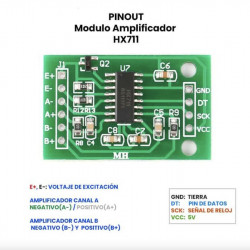 Convertidor A/D 24 Bits HX711 Para Sensar Peso Doble Canal