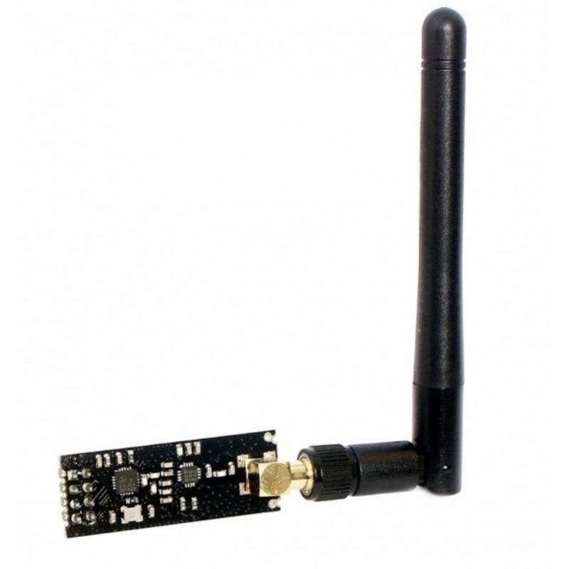 Módulo NRF24L01+PA+LNA Con Antena 1100Mtrs