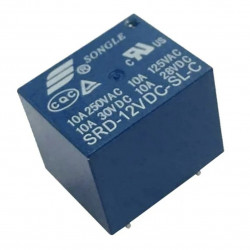 Relevador Mecanico 12V CONT-10A 250VCA/10A 30VCD