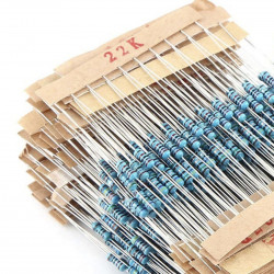 Kit Con 920 Resistencias De 1/8W (Incluye 10 Pzs De Cada valor, Son Los 92 Valores Más Comerciales)