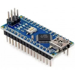 Placa de Desarrollo Experimental Nano R3 Genérico Con Pines Soldados sin Su cable Mini USB