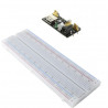 Kit De Protoboard + Fuente De Alimentación +40 Cables Dupont HH +40 Cables Dupont HM +40 Cables Dupont MM