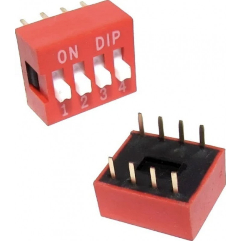 Dip Switch 4 Posiciones