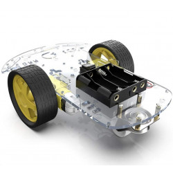 Kit carrito robot Tonka básico  Incluye: Chasis, TORNILLERIA, 2 motorreductores con llanta, 1 porta pila AAX4 Y 1 rueda loca