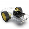 Kit carrito robot Tonka básico  Incluye: Chasis, TORNILLERIA, 2 motorreductores con llanta, 1 porta pila AAX4 Y 1 rueda loca