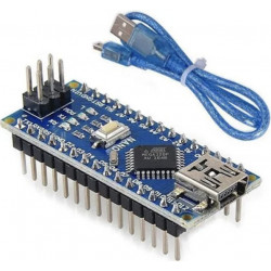 Placa de Desarrollo Experimental Nano V3.0 Con Pines soldados + Cable Mini USB