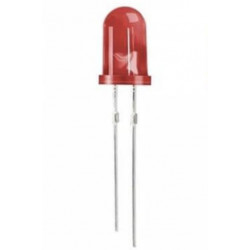 Led Difuso Rojo 3mm Tipo Redondo