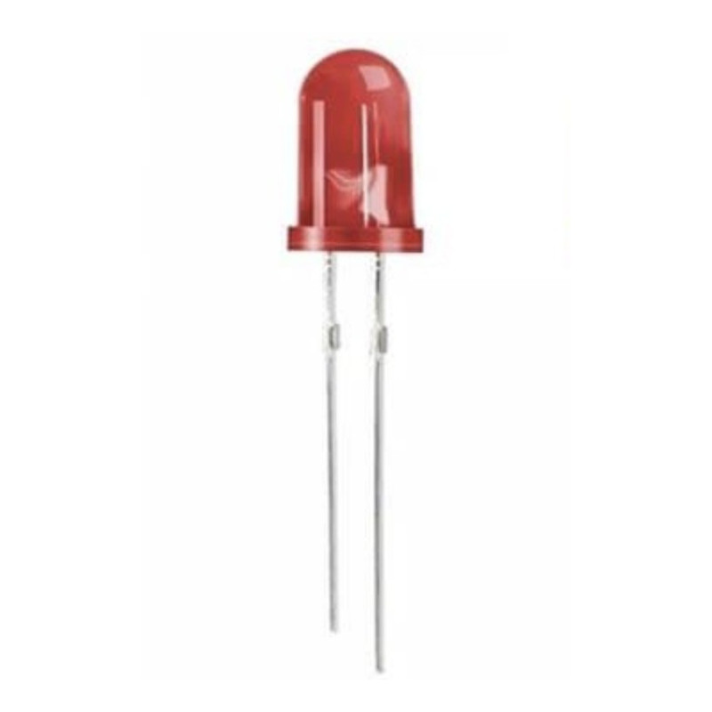 Led Difuso Rojo 3mm Tipo Redondo