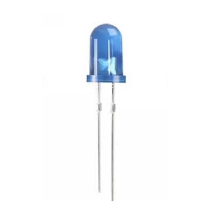 Led Difuso Azul 3mm Tipo Redondo