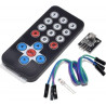 Kit Control Remoto Infrarrojo Hx1838 + Receptor Y Cables Dupont 38khz 10mtrs