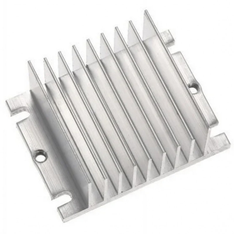 Disipador De Calor Mediano 100% Aluminio 9 Aletas 60x45x60 mm