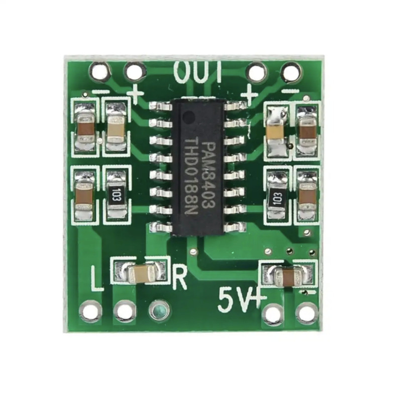 Amplificador de Audio PAM8403 2 x 3W