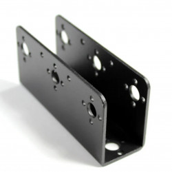 Bracket De Aluminio Para Servomotor (Tamaño Standart) Tipo "U Ancho Para Cintura De Humanoide"