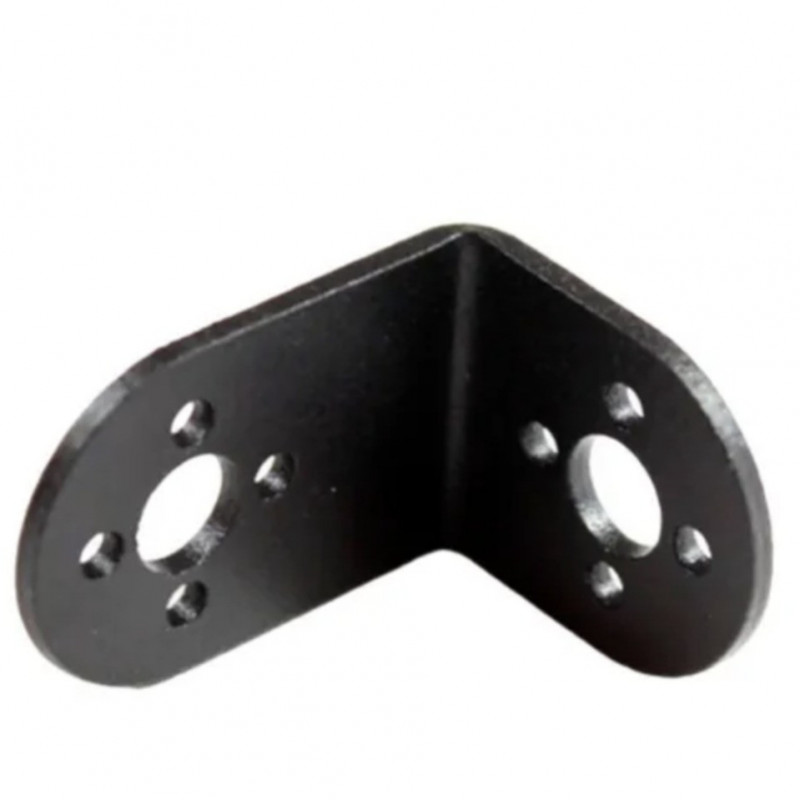 Bracket De Aluminio Para Servomotor Escala Estándar (MG995) Tipo "L"