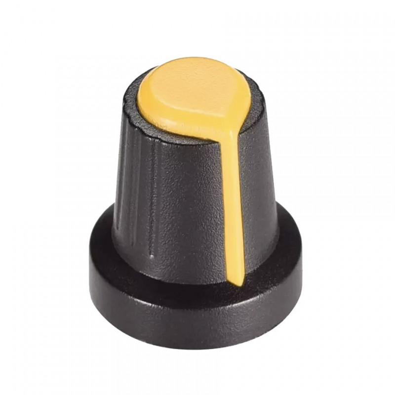 Perilla Amarilla Para Potenciometro 6mm