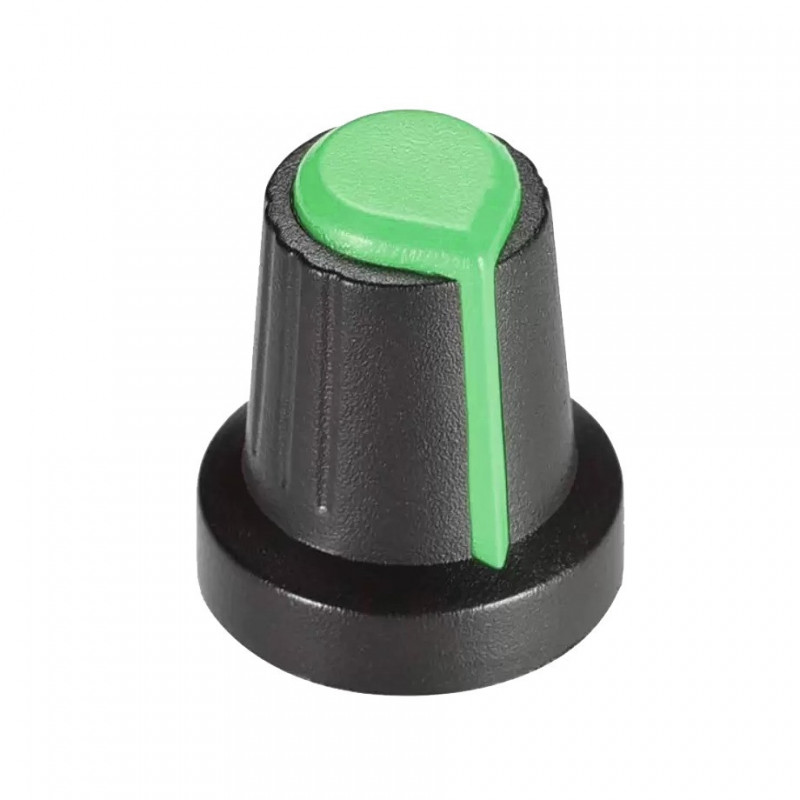 Perilla Verde Para Potenciometro 6mm