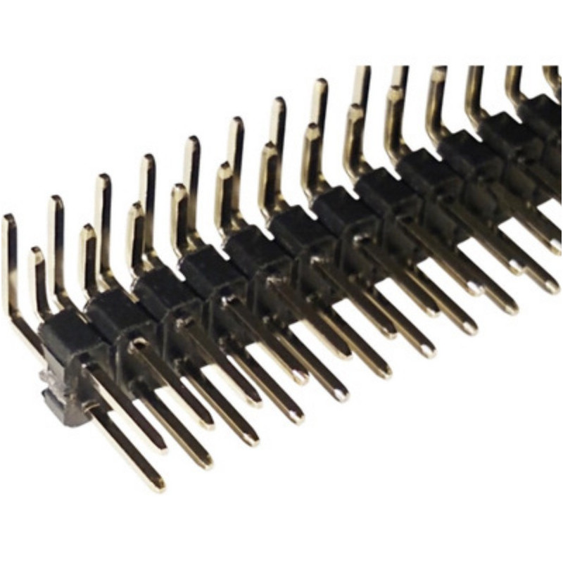 Header 2x40 Macho En Angulo De 90 Grados Pitch 2.45mm