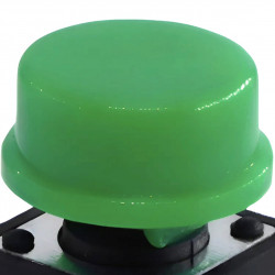 Botón Redondo Verde 6x6x7.3mm Para Push Button Cabeza Cuadrada