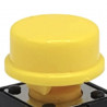 Botón Redondo Amarillo 6x6x7.3mm Para Push Button Cabeza Cuadrada