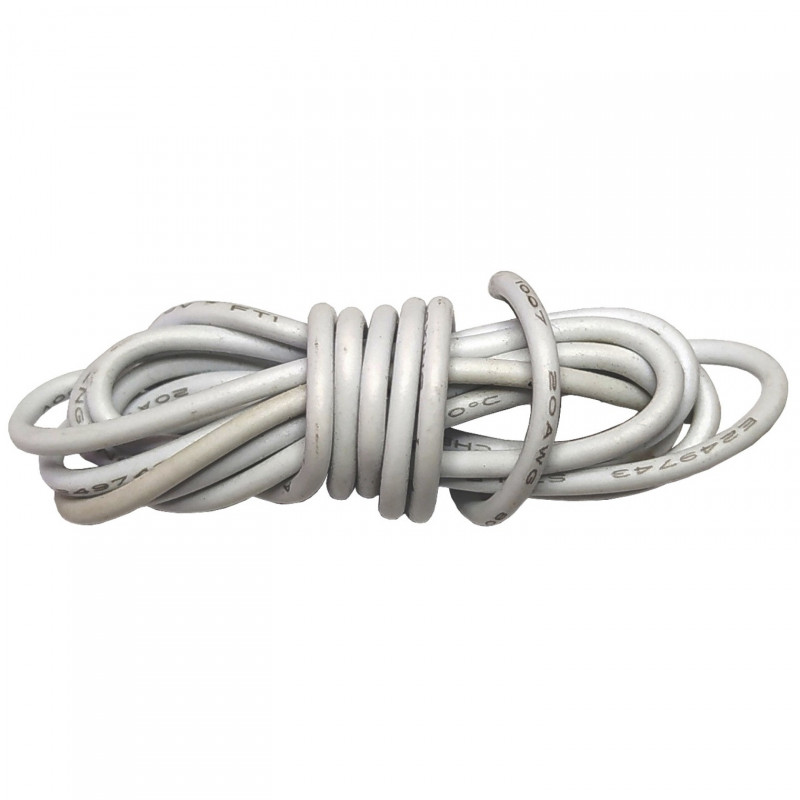 Alambre (1 Hilo) Color Blanco 30 AWG (Precio Por Metro)