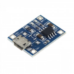 Cargador TC4056A  De Baterías Litio 18650 Micro USB  1A 3.7V 3.6V 4.2V