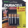 Pila Duracell AAA Alcalina Zing-Carbon (Paquete De 4 Pzs)