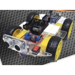 Kit Carrito Robot Tonka De 4 Llantas