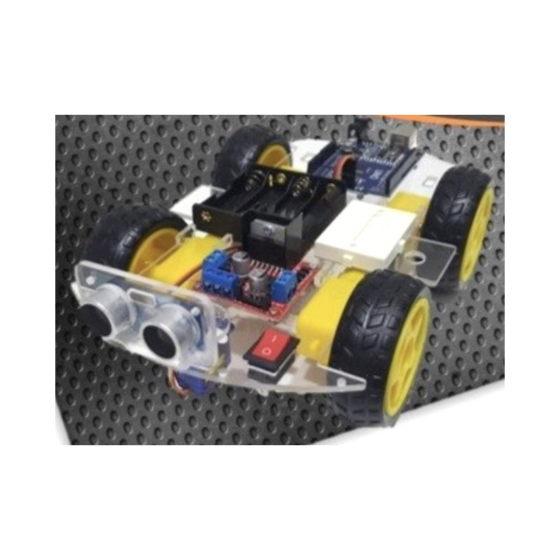 Kit Carrito Robot Tonka De 4 Llantas