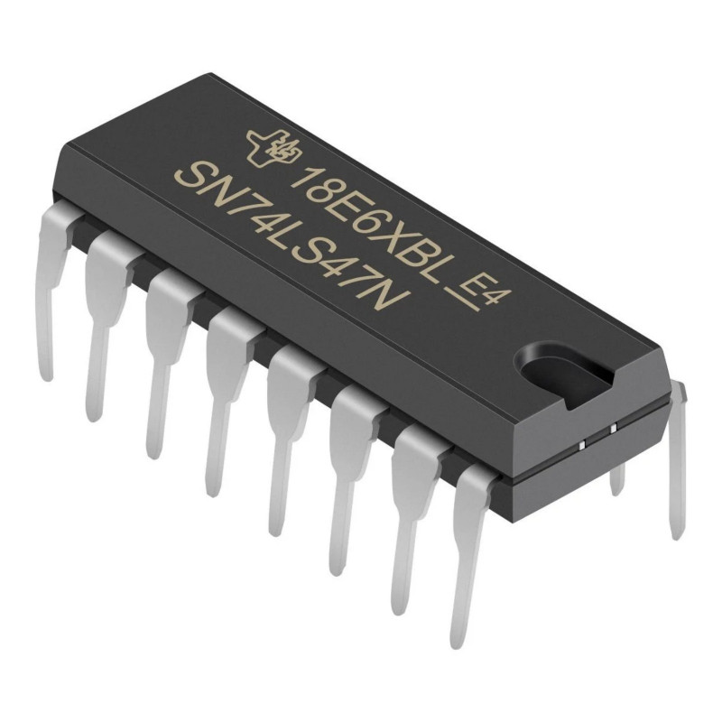 Decodificador 74LS47 De BCD A 7 Segmentos Anodo comun