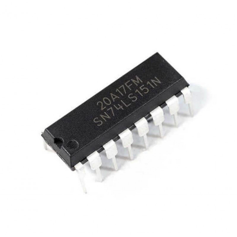 Multiplexor 74LS151 de 8 Entradas y Selector de Datos