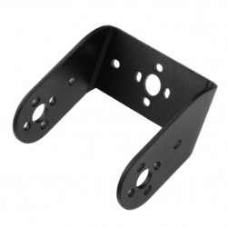 Bracket De Aluminio Para Servomotor (Tamaño Standart) Tipo "U Corto Diagonal"