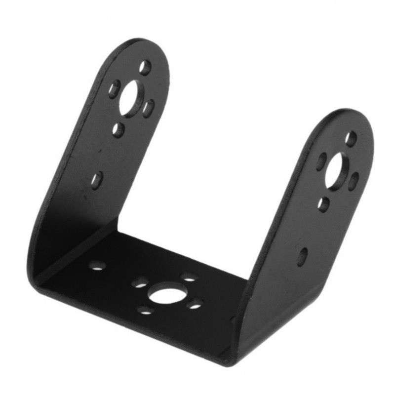 Bracket De Aluminio Para Servomotor (Tamaño Standart) Tipo "U Corto Diagonal"