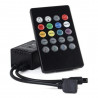 Control Musical Remoto Infrarrojo De 20 Teclas Para Tiras De Leds RGB