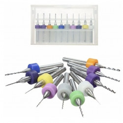 Kit 10 Brocas 0.3-1.2 Pcb Mototool Router Cnc