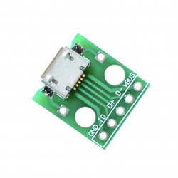 Adaptador Micro Usb Tipo B Hembra DIP 2.54mm 5pin