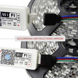 Control WiFi Para Tira De Leds Multicolor RGB