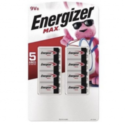 Pila 9V Cuadrada Energizer MAX Blíster de 8 pilas