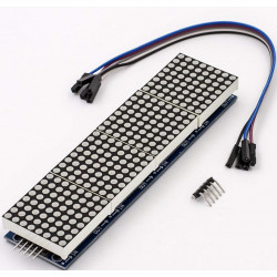 Letrero De Matriz De Leds Azules 8x32 Con Controlador Max7219
