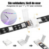 Conector Rápido Tipo Broche Para Unir Tira Led Rgb 4 Pines 10mm