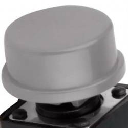 Botón Redondo Gris 6x6x7.3mm Para Push Button Cabeza Cuadrada
