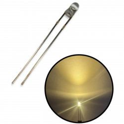 Led Ultrabrillante Blanco Cálido 3mm Tipo Redondo