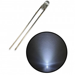 Led Ultrabrillante Blanco Frío 3mm Tipo Redondo