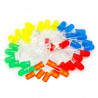 Kit De 100 LEDs Difusos Redondos  5mm